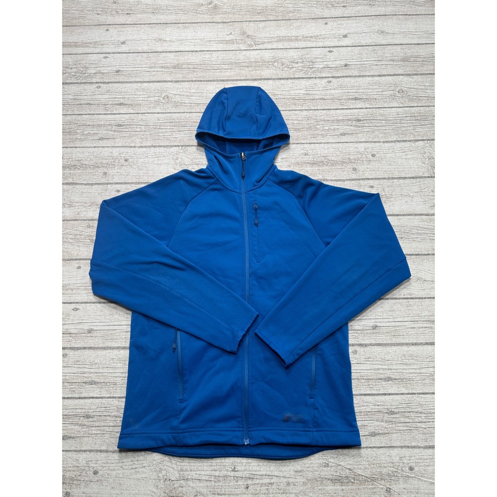 Mountain Equipment Company Jacket Men's Small Blue Fleece Lined Hooded Athletic